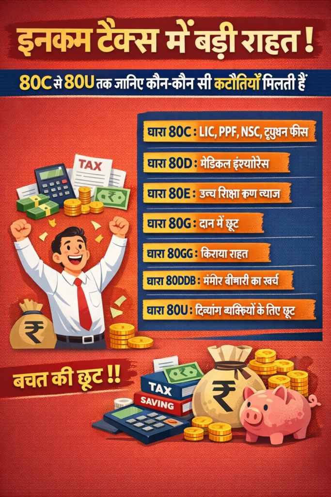 incom tax 80c to 80u